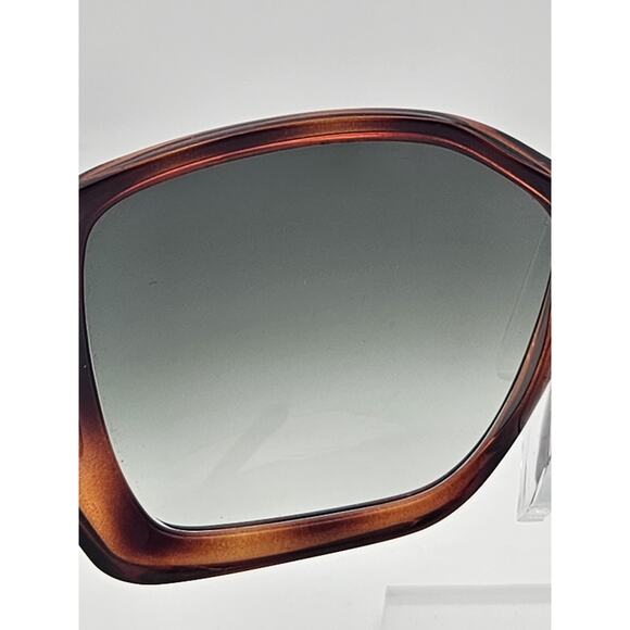 Chloé Oversized Tortoiseshell Sunglasses Green Gradient Lenses Made in Italy K9